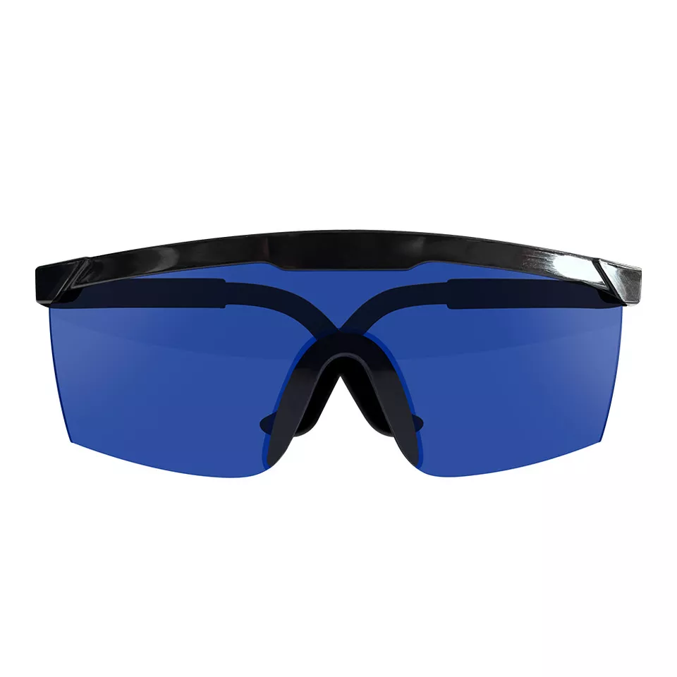 CIRCLE- Blue Laser Safety Glasses Protection Goggles Eye Spectacles Protective W/ Case
