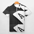 thumbnail image 3 of Ace of Spades Monochrome Playing Card Men Zipper T-shirt Summer Casual Short Sleeve T-shirt Top, 3 of 7