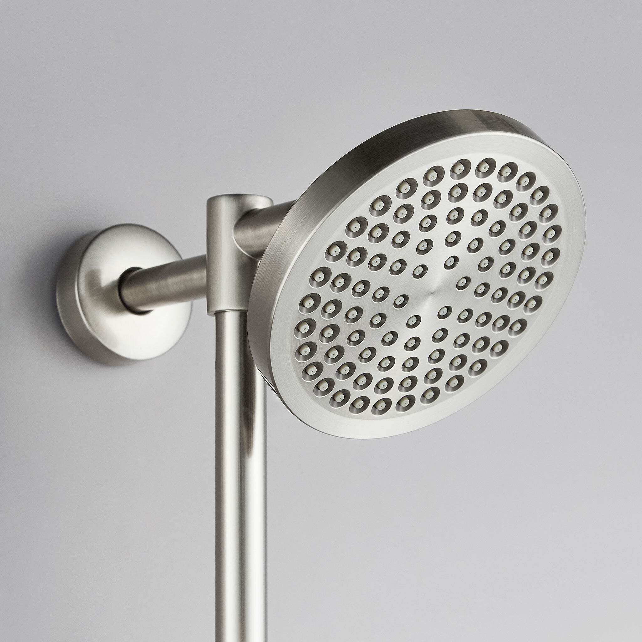 Fennocasa Polaris 2 Shower Set - 6" High-Pressure Rain Shower Head & Handheld Combo - Brushed Nickel