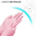 thumbnail image 2 of Guantes de Vinil Desechables Libres de Polvo Nitrilo Y Látex rosa Gaon VinRos1000 kit 1000, 2 of 9