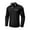 Black, variant on Maean Mens Shirts Collared Golf Long Sleeve Pullover Tops Classic Button Basic Solid Color Shirt