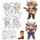 thumbnail image 1 of Juego de sellos y troqueles transparentes de vaquero para hacer tarjetas, sellos de silicona transparentes de metal, cactus, sombrero de vaquero, troqueles para álbumes de recortes y fotos., 1 of 8