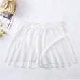 thumbnail image 5 of White Shorts for Women Ruffled Pants Bikini Mini High Tight Shorts Female Dance Pole Waist Pants, 5 of 5