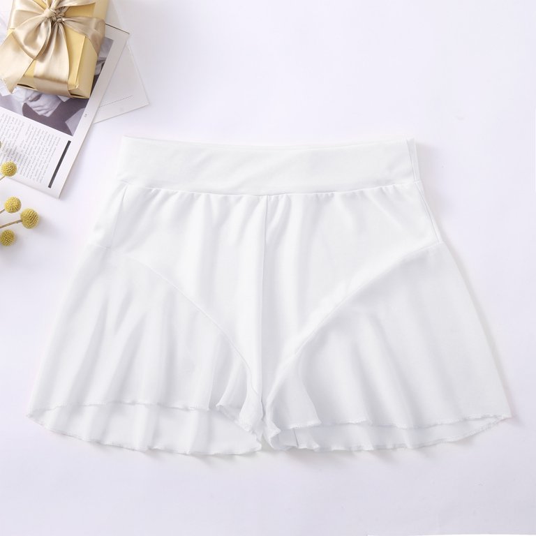 Sexy Mini High Waist Shorts for Women Ruffled Pole Dance Shorts Hot Pants  Tight Shorts Sheer Flowy Panties Lingerie