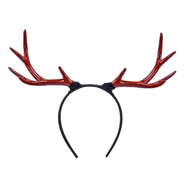Navidad Elk Hairband Hoops Resina Navidad Hair Band Hairhoop Para Niños Adultos Cute Elk Design Brown marrón Magideal Navidad Elk Hairband Hoops