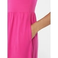 thumbnail image 4 of Time and Tru Women's Cotton Sleeveless Tiered Midi Dress, Sizes XS-XXXL, 4 of 5