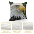 thumbnail image 4 of Orinice Bald Eagle Graphic Decorative Cushion Throw Pillow Cover Short Plush Soft and Durable 1PC 20x20in, 4 of 5