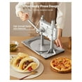 thumbnail image 3 of 9.5 inch Pizza Dough Press Machine - Manual Stainless Steel Pizza Maker for Tortillas, Pie Crust, Flatbread - Commercial Pastry Sheeter, 3 of 7