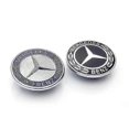 thumbnail image 2 of Mercedes-Benz Hood Emblem - Flat Standard Wheat Ear Logo for Hood Replacement, 2 of 4