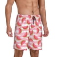 thumbnail image 2 of Wukai Sweet Watermelon Men’s Short Pajama Pants With Pockets Soft Sleep Pj Shorts for Men-X-Large, 2 of 6