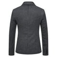 thumbnail image 3 of QENGING Men's Suit Jacket Single Breasted Plian Suit Fashion Suit Business Casual Suit Wool Suit Coat Deals of The Day, 3 of 4