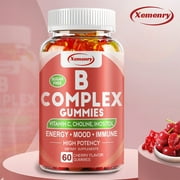 Xemenry Vitamin B Complex Gummies-with Vitamin C & Inositol-Immune Support Supplements(30/60/100pcs)