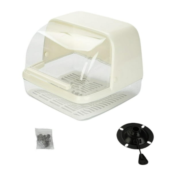 Porta tiza para gimnasio, cuenco para tiza, equipo, mango ajustable, soporte para tiza para gimnasia Blanco