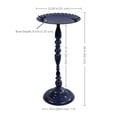 thumbnail image 4 of Sunnydaze Feathered Friends Freestanding Metal Outdoor Bird Bath, Blue, 4 of 8