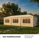 thumbnail image 3 of Toldo Carpa Fiestas Boda Vanlig 9m X 3m Color Blanco Armable 9x3, 3 of 7