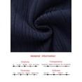 thumbnail image 7 of DARING DIVA Women's Long Sleeve Sweater Ruffled Trim Dress XL Navy Blue, 7 of 7