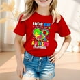 thumbnail image 1 of Vêtements pour Filles Imprimé Manches Courtes Col Rond Été Vêtements pour Filles 8-9 Ans Mode Filles, 1 of 3