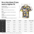 thumbnail image 5 of Disketp Hawaiian Shirts For Men,Sicilian Style Print Mens Casual Short Sleeve Button Down Shirts Beach Shirt, 5 of 7