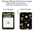 thumbnail image 6 of Big Dot of Happiness Jack-O'-Lantern Halloween - Bingo Cards and Markers - Kids Halloween Party Bingo Game - Set of 18, 6 of 6