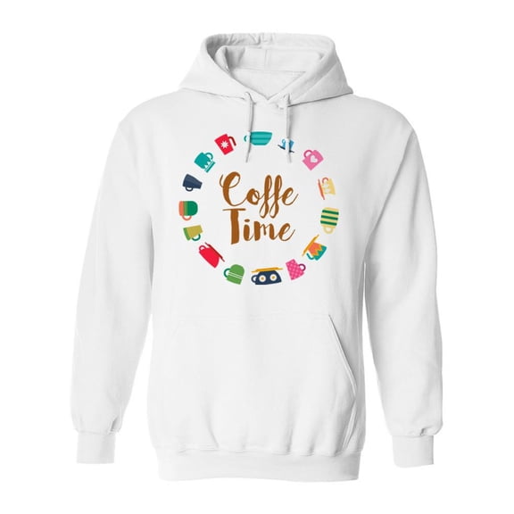 Coffee Time Mugs Hoodie Women -SPIdeals Designs, Female Small