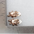 thumbnail image 4 of Faship Chocolate Brown Rhinestone Crystal Floral Clip Ons Earrings, 4 of 4