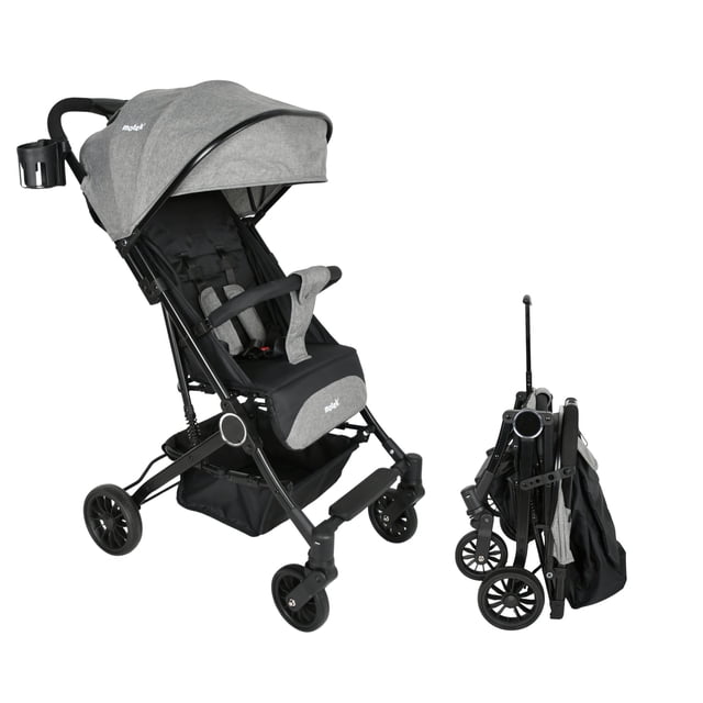 Carriola Bebé Motek Kiara Plegable Ligera Compacta Viaje Gris