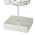 thumbnail image 5 of 14", 10"H Silver Resin Hands Sculpture, by DecMode (2 Count), 5 of 8