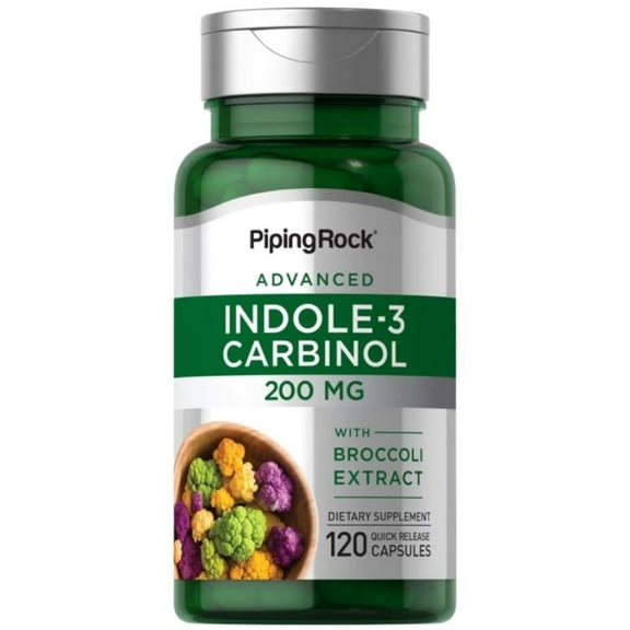 Indole 3 Carbinol | 200 mg | 120 Capsules | by Piping Rock