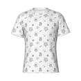 thumbnail image 3 of Naloa Hand Drawn Turtle Men's T-Shirt Sport T-shirt Men's Basic Tee Casual Men's Shirt, Round Neck, Short Sleeves - Small, 3 of 5