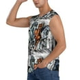 thumbnail image 3 of Balery Four Running Horses Men's Sleeveless Muscle Shirts Workout Tank Top, Moisture Wicking, Odor Protection-X-Large, 3 of 8