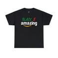 thumbnail image 2 of Black and Amazing t-shirt, Cotton T-shirt, Black t-shirt, T-shirt, 2 of 4