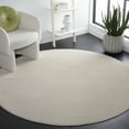 thumbnail image 2 of SAFAVIEH Revive Hyram Solid Polyester Area Rug, Ivory, 6'7" x 6'7" Round, 2 of 8