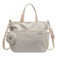 thumbnail image 1 of Bolsos de lona grandes - Bolso bandolera para computadora portátil para mujer Bolso de lona Bolso de hombro, 1 of 6