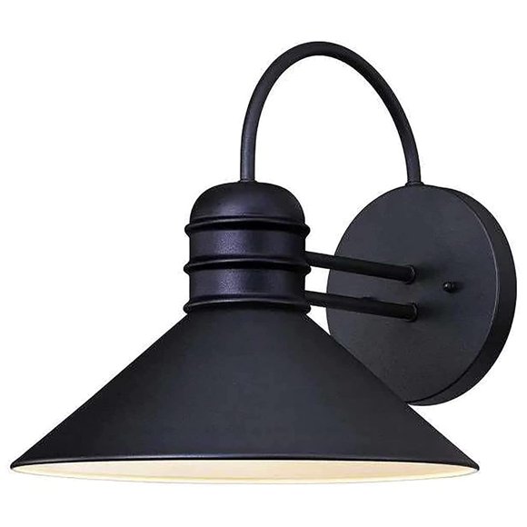 Ciata Lighting Porch Lights Outdoor Wall Lantern Dark Sky Friendly One-Light Outdoor Wall Lantern in Textured Black Finish on Steel