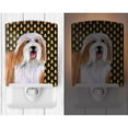 thumbnail image 2 of Caroline's Treasures LH9071CNL Bearded Collie Candy Corn Halloween Portrait Ceramic Night Light, 6x4x3", multicolor, 2 of 2