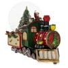 "8.3"" (L) Train With Cheerful Boys And Christmas Tree Full Of Gifts Music Box Snow Globe"