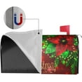 thumbnail image 5 of Christmas Mailbox Covers Poinsettia Gold Snowflake Xmas Magnetic Letter Post Box Cover Standard Size 18x21 Inch Garden Yard Home New Year Holiday Decorative, 5 of 6