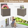 thumbnail image 5 of Black 30-gallon Deck Box, Multi-functional Storage Box, 5 of 9