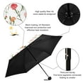 thumbnail image 4 of JSTEL Carnation Flowers Floral Folding Umbrella for Rain Sun Travel Mini Lightweight Compact Umbrellas, 4 of 5