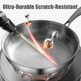 thumbnail image 4 of Pure Titanium Hammered Pan Pro, TITAnium Frying Pan for Cooking, Pure Titanium Wok with Lid, Non-Stick Nutri Pans, Scratch-Resistant, Dishwasher Safe, Compatible All Stovetops (Without lid, M+L+XL), 4 of 7