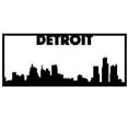 thumbnail image 3 of Detroit City Skyline Landscape - Beautiful Solid Steel Home Decor Decorative Accent Metal Art Wall Sign, 3 of 3