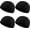 Black, variant on 4 Pieces Men Skull Caps Soft Cotton Beanie Hats Stretchy Helmet Liner Multifunctional Headwear for Men Women