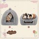 thumbnail image 5 of Ghyt Large Rabbit Cave Bed Bunny Warm Tent House Small Animal Triangle Hideout For Rabbit Bunny Guinea Pig Ferret, 5 of 5