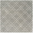thumbnail image 2 of SAFAVIEH Himalaya Maralyn Geometric Wool Area Rug, Grey/Silver, 6' x 6' Square, 2 of 7