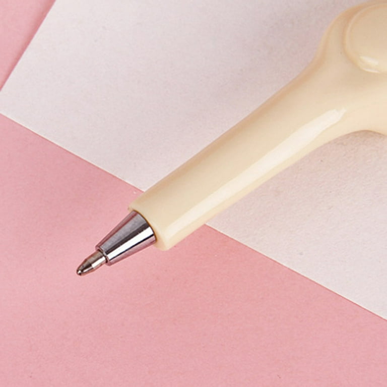 Pianpianzi Retractable Pens Medium Point Pasta Pens Ink Pens Fine Point Fancy Novelty Bone Shape Ballpoint Pens Ink Pen Finger Pen Doctor Pen