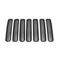 thumbnail image 3 of Amdohai 7PCS Decorative Circle Front Grille Insert Mesh Light Circle Grille Guard for 2007-2018 Jeep Wrangler JK 2 Door Unlimited 4 Door Sports Sahara Freedom Rubicon, 3 of 8
