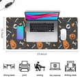 thumbnail image 5 of Long Mouse Pads for Desk,Colorful Halloween Icons Pattern Desk Mats on Top Of Desks, Desk Mouse Pad Extra Large with 3mm Non-Slip Base and Stitched Edge for Gaming,Office,Work,Home 35.4"x15.7", 5 of 6