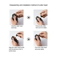thumbnail image 4 of Head Shavers for Men,Multi Functional Electric Razor Rechargeable Household Hair Clipper Nose Hair Trimmer Grooming Kit for Men Rotate Mens Head Razor with LED Display, 4 of 9