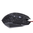 thumbnail image 2 of Ratón USB, ratón con cable negro Crack Gamer Mouse Gaming Mouse con cable resistente y resistente, 2 of 8