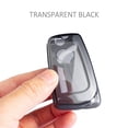thumbnail image 4 of 1Pcs Black Transparent Flip Car Key Fob Case Cover For Toyota For RAV4 For Camry, 4 of 10